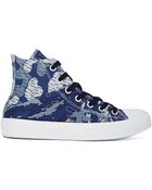 Nasty Gal Converse All Star High-Top Sneaker - Dozar Camo - Lyst