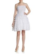 RED Valentino Embroidered Tiered Dress - Lyst