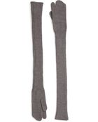 Maison Margiela Long Wool Gloves/30 - Lyst