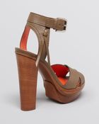 Ralph Lauren Collection Platform Sandals - Gerine High Heel - Lyst