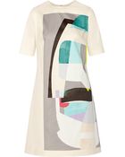 Lela Rose Printed Cotton-Blend Dress - Lyst