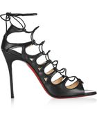Christian Louboutin Aqueduchesse 100 Leather Sandals - Lyst