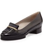 Jason Wu Twotone Chunky Kiltie Loafer Grayblack - Lyst