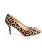 Charlotte Olympia Light Brown Leopard Print Calf Hair 'Eleanor' Pumps - Lyst
