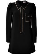 See By Chloé Sequin Trim Long Sleeve Dress - Lyst