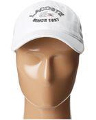 Lacoste Gabardine Since Cap - Lyst