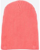 Zara Ribbed Beanie Hat - Lyst