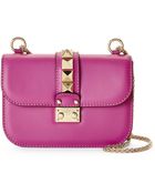 Valentino Purple Chain Shoulder Bag - Lyst