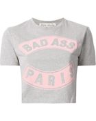 Être Cécile Slogan Print Cropped Tshirt - Lyst