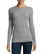 Autumn Cashmere Cashmere Racing-Stripe Ribbed Sweater - Lyst