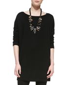 Eileen Fisher Merino Jersey Long Tunic - Lyst