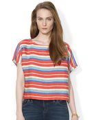 Lauren by Ralph Lauren Southwestern Linen Shirt - Lyst