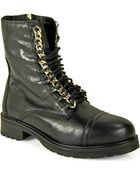 Steve Madden 2 Chain - Leather Bootie - Lyst