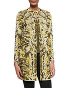 M Missoni Metallic Chameleon Jacquard Coat - Lyst