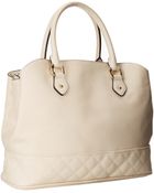 Betsey Johnson Quilty Pleasure Satchel - Lyst