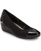 Ak Anne Klein Quilted Cap Toe Wedges - Lyst