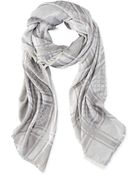 Vince Camuto V Logo Border Jacquard Wrap - Lyst