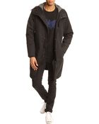 Marc By Marc Jacobs Baz Hooded Black Parka - Lyst