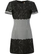 Michael Kors Houndstooth Lace Dress - Lyst