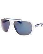 Nike Mdl 200 Aviator White & Navy Blue Sunglasses - Lyst
