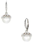 Nadri Faux Pearl and Crystal Drop Earrings - Lyst