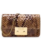 MICHAEL Michael Kors Sloan Pythonprint Crossbody - Lyst
