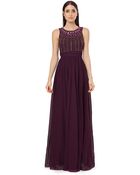 Js Collections Cage Top Chiffon Gown - Lyst