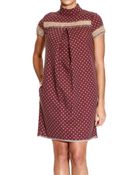 Manila Grace Dress Short Sleeve Pois - Lyst