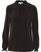 Goat Vivaldi Ruffle-Trimmed Woven Silk Blouse - Lyst