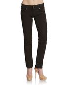 Hudson Collin Coated Skinny Jeans - Lyst