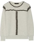 Isabel Marant Scotty Embellished Cotton Sweatshirt - Lyst