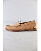 Caminando Heel Plate Penny Loafer Shoe - Lyst