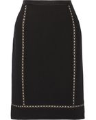 Oscar de la Renta Wool-Blend Skirt - Lyst