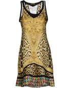 Roberto Cavalli Short Dress - Lyst