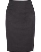 Oscar de la Renta Wool-Blend Felt Pencil Skirt - Lyst
