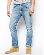 Nudie Jeans Thin Finn Slim Fit Organic Summer Sky - Lyst