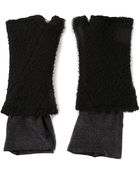 Avant Toi Fingerless Gloves - Lyst