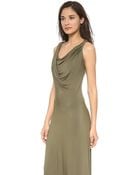 Donna Karan New York Twist Drape Dress Juniper - Lyst