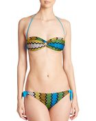 Missoni Mare Two-Piece Zigzag Bandeau Bikini - Lyst