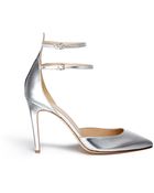 J.Crew Strappy Mirror Metallic Pumps - Lyst