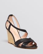 Enzo Angiolini Open Toe Wedge Sandals - Vanida - Lyst