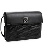 Calvin Klein Nicole Woven Triple Compartment Date Bag - Lyst