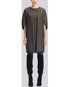 Natori Brown Chintz Texture Fortune Cookie Coat - Lyst