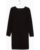 Mango Knit Dress - Lyst