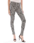 J Brand Abstract Print Skinny Pant - Lyst