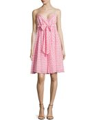 Diane von Furstenberg Printed Bow-Front Dress - Lyst