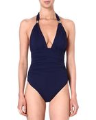 Melissa Odabash Menorca Halterneck Swimsuit - Lyst