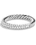 David Yurman Petite Pavé Ring With Diamonds - Lyst