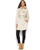 Via Spiga Double-Breasted Belted Trench Coat - Lyst