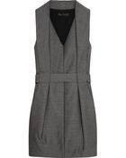 Alexander Wang Folded Wool Mini Dress - Lyst